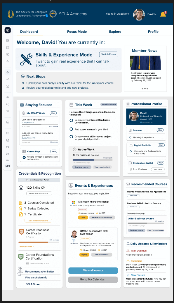 Skills & Experience Mode
